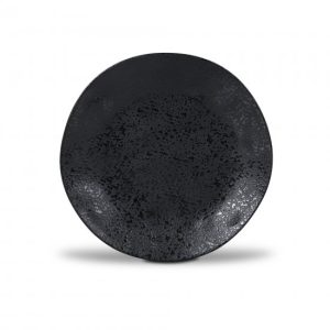 MELAMINE PLATE BLACK 15CM ARIZONA