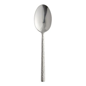 SERVING SPOON SILVER 25CM HAMMERED
