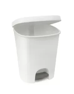 PEDAL BIN 25 LT WHITE BOSTON