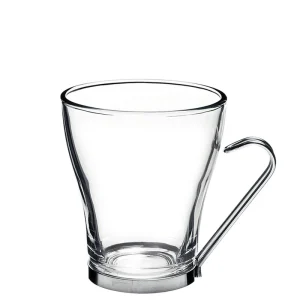 COFFEE GLASS WITH METAL HANDLE  23CL COFFEE OSLO