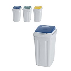 BIN RECYCLE LUXE 42LT BLUE 32 X 30 X 58