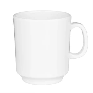 MELAMINE MUG WHITE 340ML  KRISTALLON