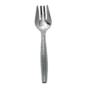 SERVING FORK SILVER 25CM HAMMERED *EACH*